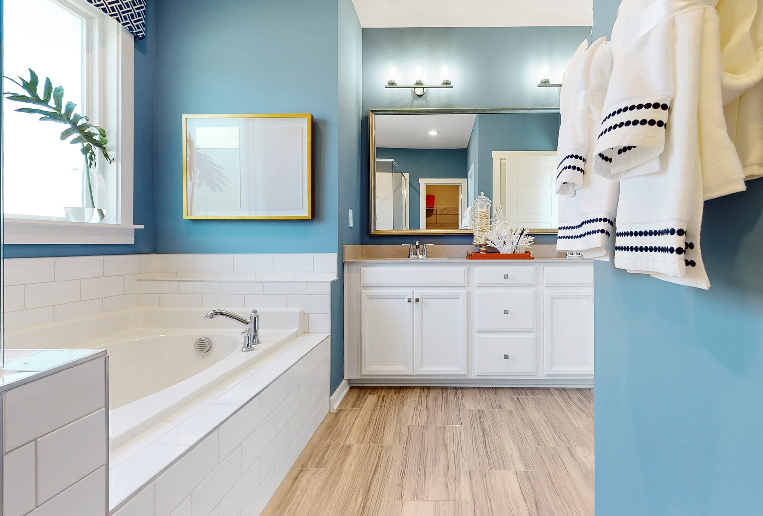 Blue Owner's Bathroom