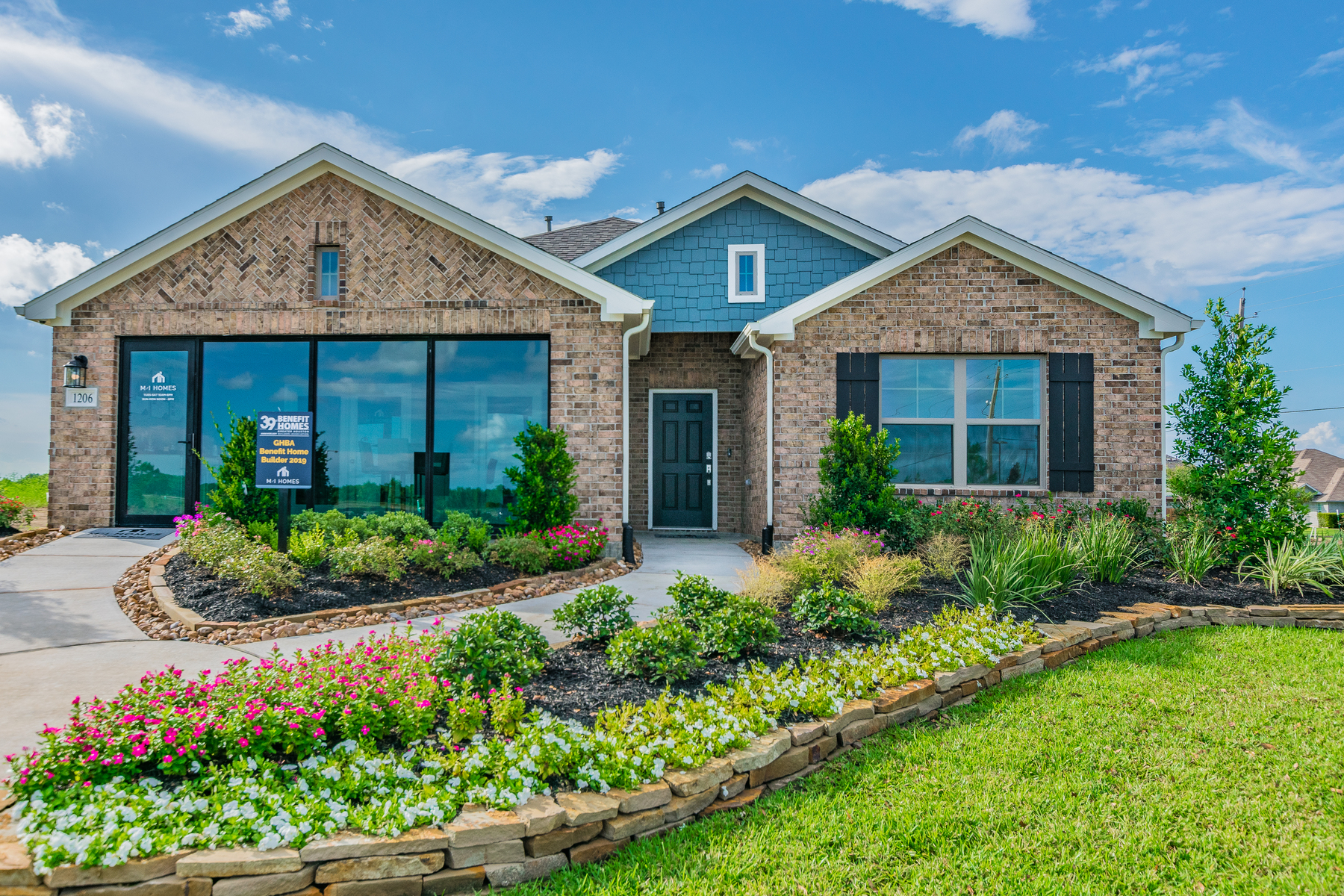 Texas Home With Blue Front Door