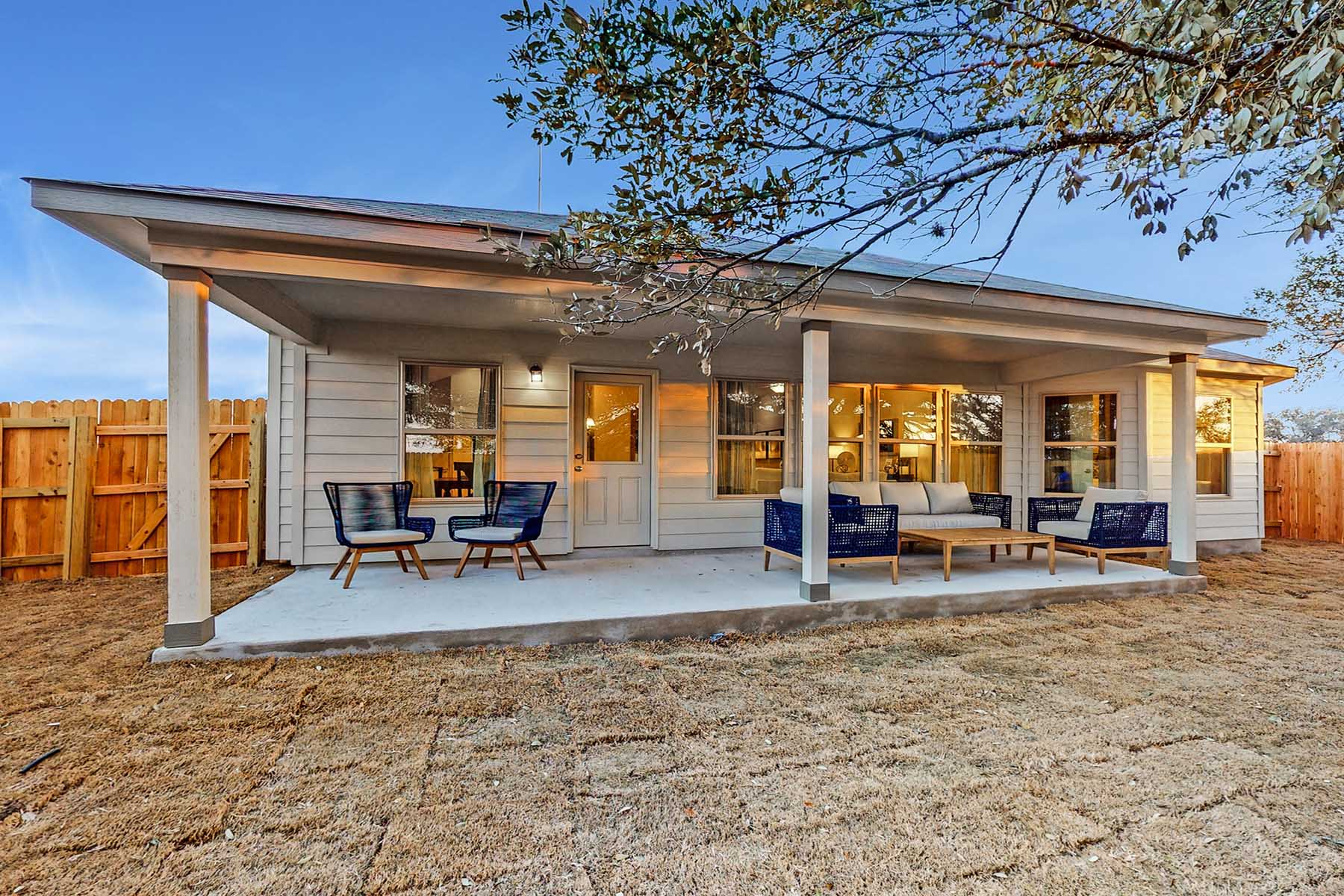 Power Washed Home Patio