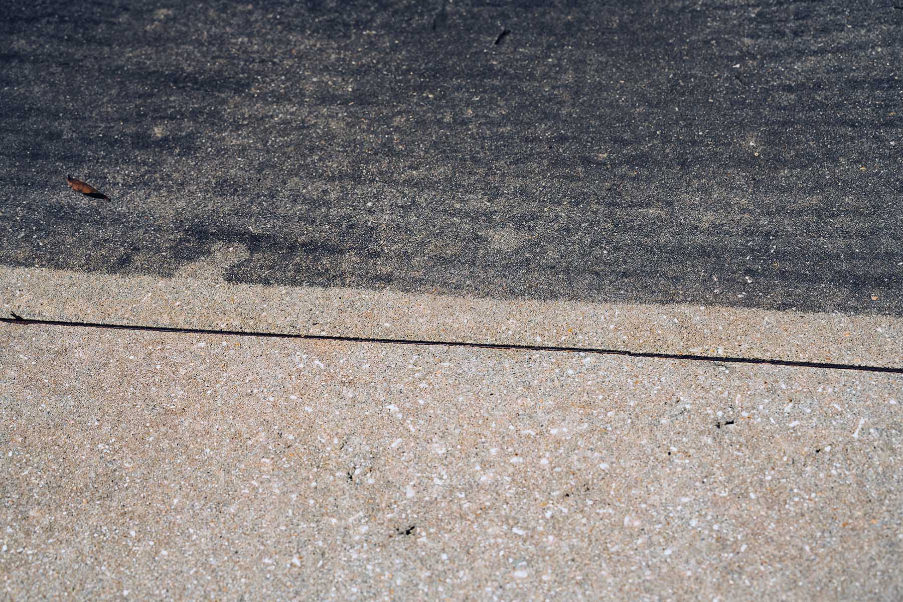 Power Washed Concrete - Before and After