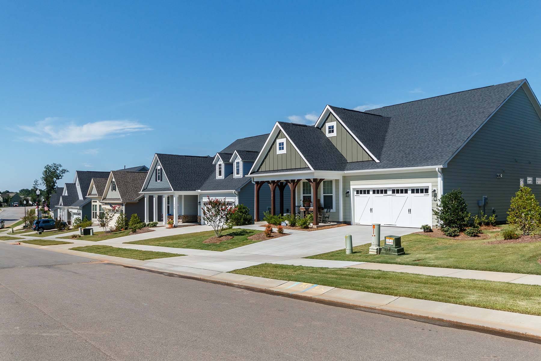 Streetscape of Homes